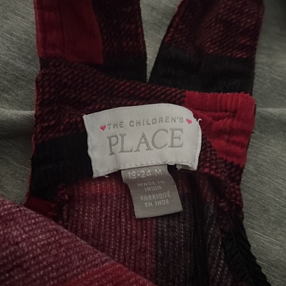 Toddler Girls Buffalo Plaid Skirtall Overall dress corduroy 18-24months - Picture 7 of 7
